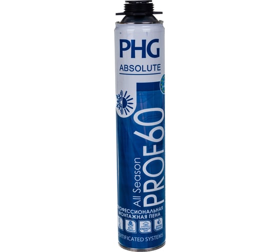 Профессиональная всесезонная монтажная пена PHG Absolute PROF 60 750 ml 242412