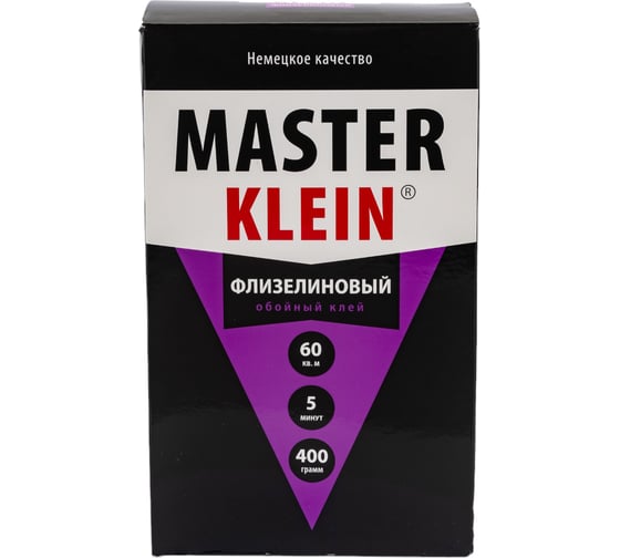 Обойный клей для флизелиновых обоев Master Klein 400гр жест.пачка 11603371