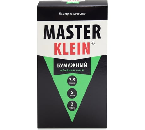 Обойный клей для бумажных обоев Master Klein 200гр жест.пачка 11603223
