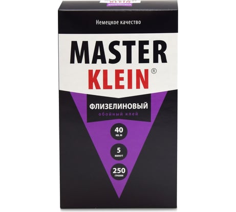 Клей обойный Master Klein для флизелиновых обоев 250гр жест,пачка 1005