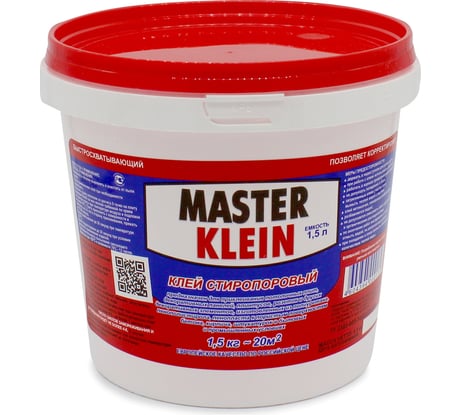 Стиропоровый клей Master Klein 1,5 л 11603355