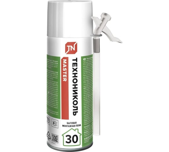 Монтажная пена Технониколь MASTER 30 бытовая, 520 ml TN728810 1