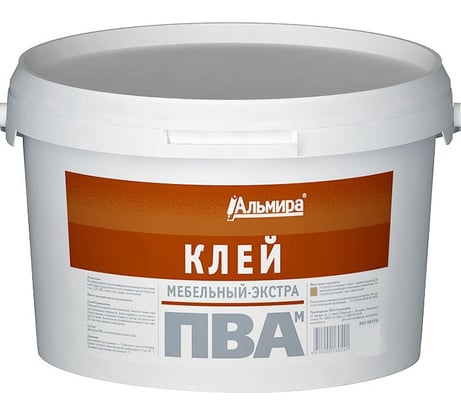 Клей ПВА Альмира мебельный- экстра Альмира 1 кг 00-00000387