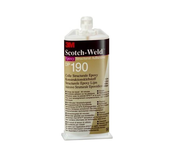 Двухкомпонентный эпоксидный клей 3M Scotch-Weld DP190 прозрачный, 48,5 мл 7100148752