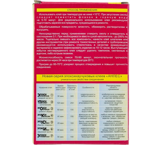 Клей ЭпоксиЭксклюзив Анлес 130 г 70029