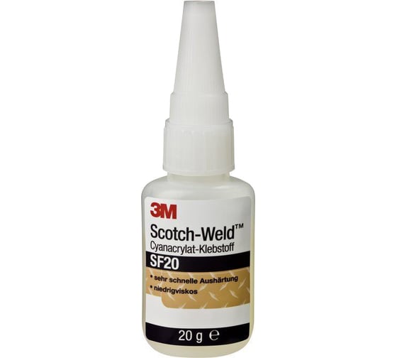 Цианоакрилатный клей 3М Scotch-Weld прозрачный 20 г SF20 7100034279