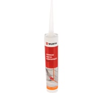 Ацетатный силикон для влажных помещений Wurth Economy СИЛИКОН-ACE-WHITE-1 GRADE-280ML 089231887 053 24