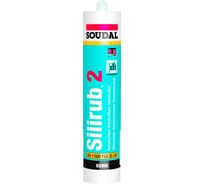 Нейтральный силикон Soudal Силируб 2 черный 300 мл 102393