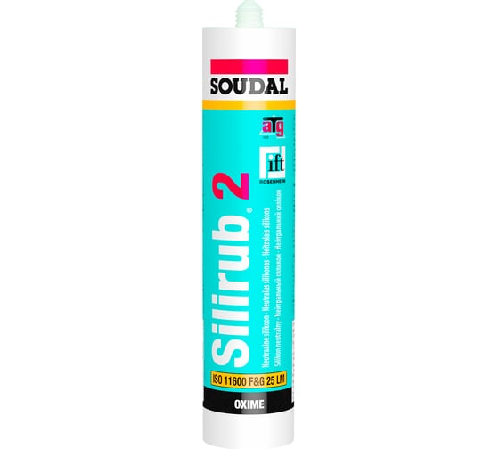 Нейтральный силикон Soudal Силируб 2 черный 300 мл 102393