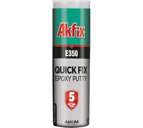 Эпоксидный клей для металла Akfix Е350 Холодная сварка 57 гр пластилин EA105