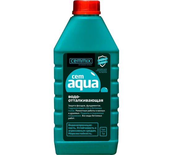 Водоотталкивающая добавка Cemmix CemAqua 1 л 206770 1