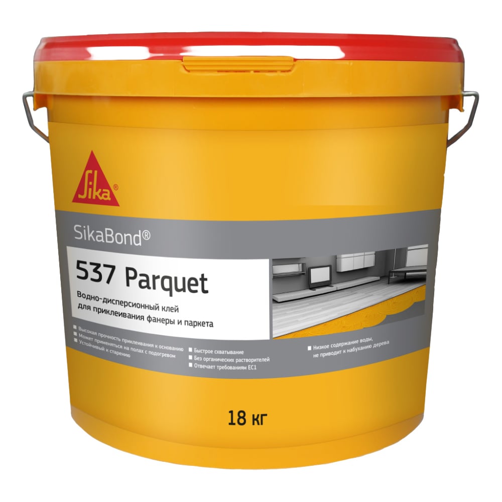 Клей для паркета SikaBond-537 Parquet ведро 18 кг 128 - выгодная цена ...
