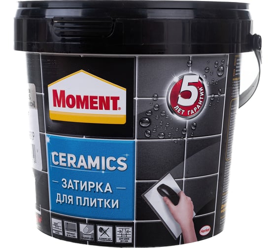 Затирка Moment Ceramics серый 1971906 1 кг Б0023045