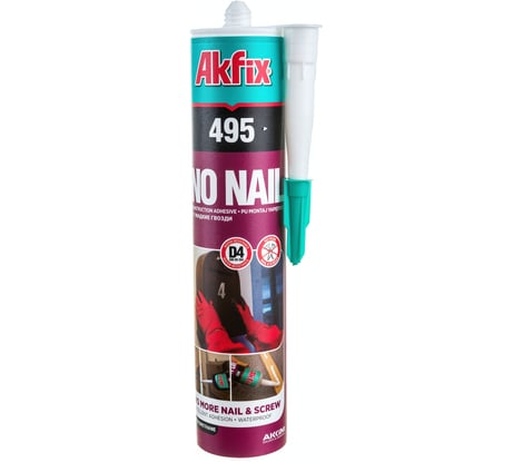 Полиуретановый экспресс клей Akfix Жидкие гвозди 310 мл 495 GA495