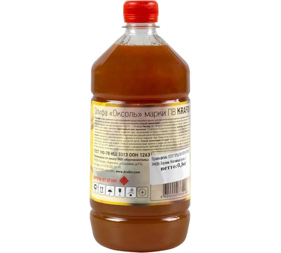 Олифа Krafor Оксоль 1 л 12 29969