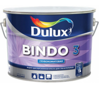 Краска DULUX BINDO 3 для потолка и стен, матовая, белая, Баз BW 1л 5309019
