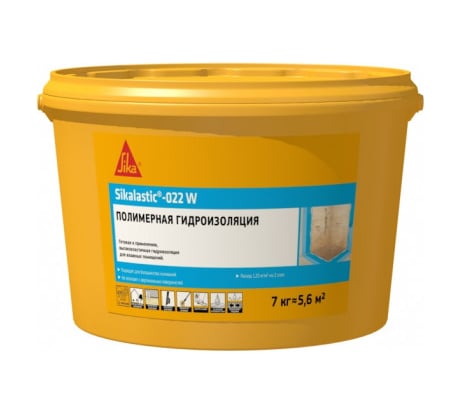 Гидроизоляция для душевых и ванных lastic-022 W 7кг Sika 273