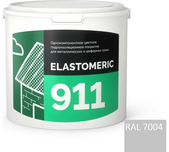 Мастика кровельная Elastomeric Systems 3 кг, серая elastomeric - 911 акриловая 7004001