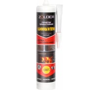 Силикатный термостойкий Герметик ZOLDER 1300С черный 280 мл/12 ЭК000143601