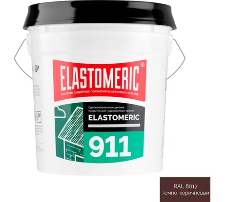 Жидкая резина Elastomeric Systems для кровли 20кг коричневый elastomeric-911 8017002