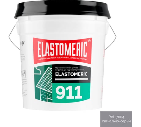 Мастика Elastomeric Systems для шиферной крыши 20кг серая elastomeric-911 7004002