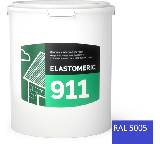 Мастика Elastomeric Systems для крыши 6кг синяя elastomeric-911 5005003