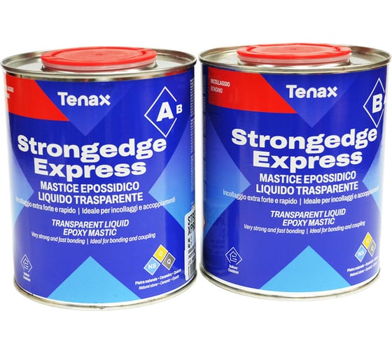 Эпоксидный клей Tenax Strong Edge прозрачный/жидкий 1,0+0,5л 039.210.6431 1