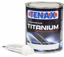 Полиэфирный клей Tenax Titanium Extra Clear суперпрозрачный/густой 1л 039.210.7502