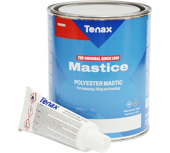 Полиэфирный клей Tenax Solido Bianco белый, густой, 1 л 039210014 1