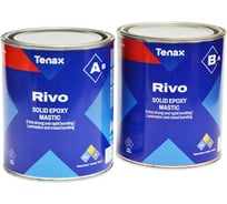 Эпоксидный клей Tenax Rivo-15 Nero PLUS черный/густой 1,0+1,0л 039.210.5554