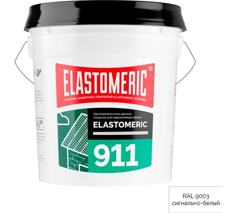 Мастика Elastomeric Systems для металлической кровли 20кг белая elastomeric-911 9003002