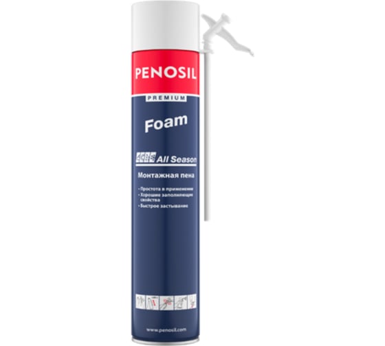 Бытовая монтажная всесезонная пена Penosil Premium foam 650 мл A1608Z