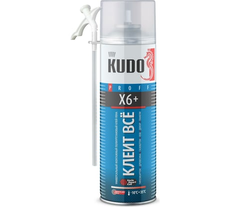 Клей-пена универсальный монтажный всесезонный КЛЕИТ ВСЕ X6+ 650 мл KUDO KUPH06B6UAU