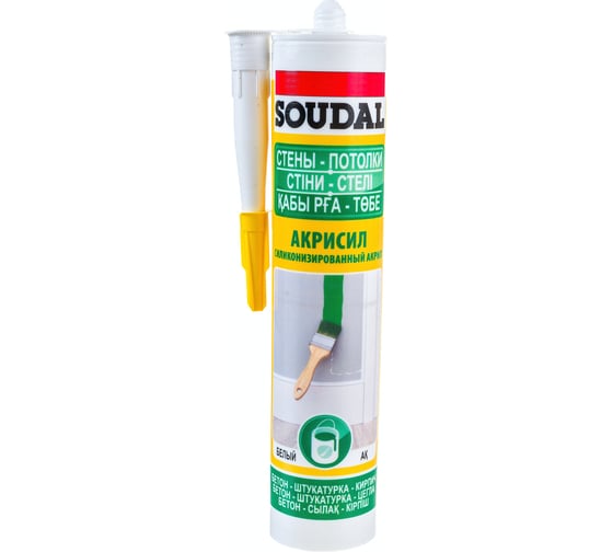 Герметик АКРИСИЛ SOUDAL силиконизированный акрил  280мл