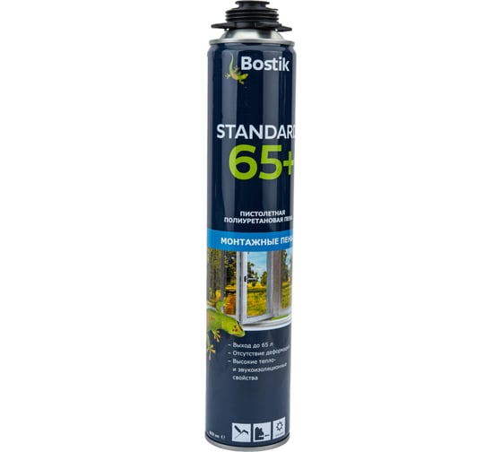 Полиуретановая пистолетная пена BOSTIK Standard 65+ 850 мл 10222