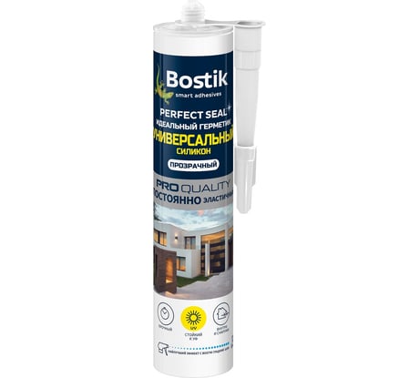 Универсальный идеальный герметик Bostik Perfect Seal силикон прозрачный, 280 мл BOK638530Р