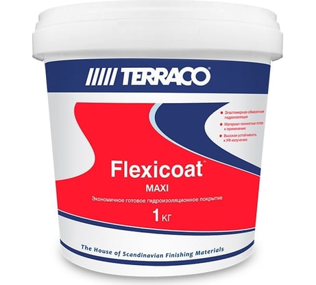 Гидроизоляционное покрытие Флексикоат Maxi 12 кг TERRACO 6651012