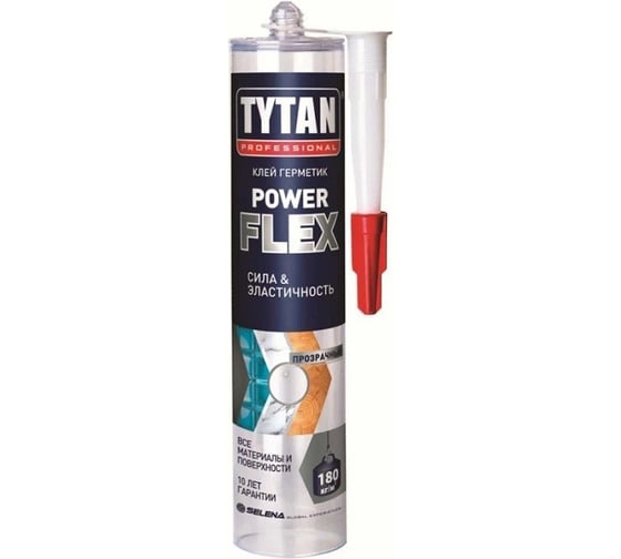Полимерный клей-герметик TYTAN PROFESSIONAL POWER FLEX белый 290 мл 96153 1