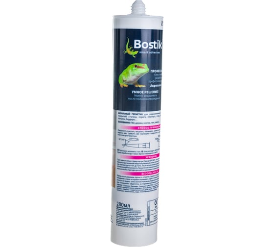 Универсальный акриловый идеальный герметик Bostik Perfect Seal 280 мл BOK212809Р