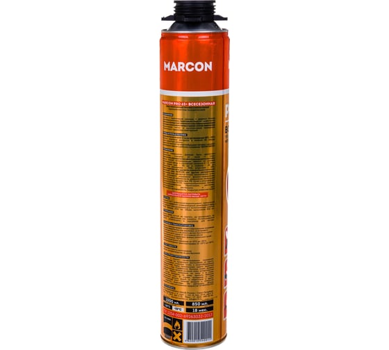 Всесезонная профессиональная монтажная пена MARCON PRO 65 4620010540011