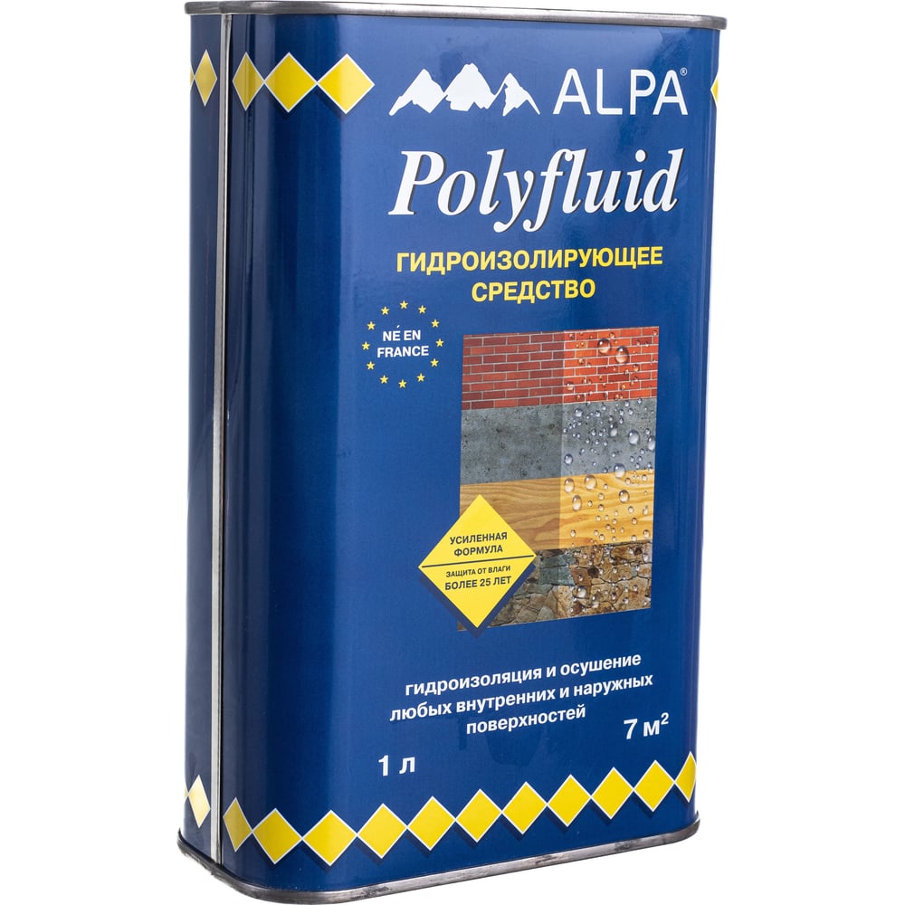 Гидроизолирующее средство Polyfluid защита от влаги 1 л ALPA 1004026 ...