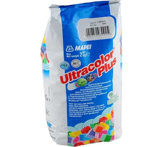 Затирка для швов MAPEI ULTRACOLOR PLUS №259 с водоотталкивающим и антигрибковым эффектом, орех 2кг 6667