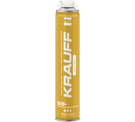Профессиональная монтажная пена KRAUFF Optimal 65 всесезонная, 850гр 00239