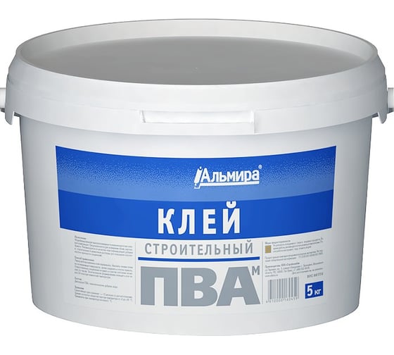 Клей ПВА Альмира строительный  5,0 кг 00-00000239