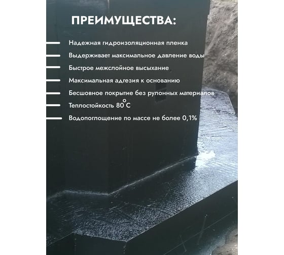 Битумная мастика ГРИДА МГХ-Г, 21 КГ, 1/33 206173 НФ-00000230