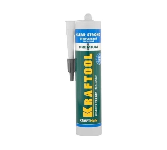 Монтажный клей Kraftool KraftNails Premium KN-601T, суперсильный, прозрачный, 310 мл 41342
