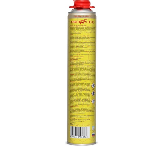 Пена монтажная PROFFLEX PRO 65 л, Лайт, зима 70138