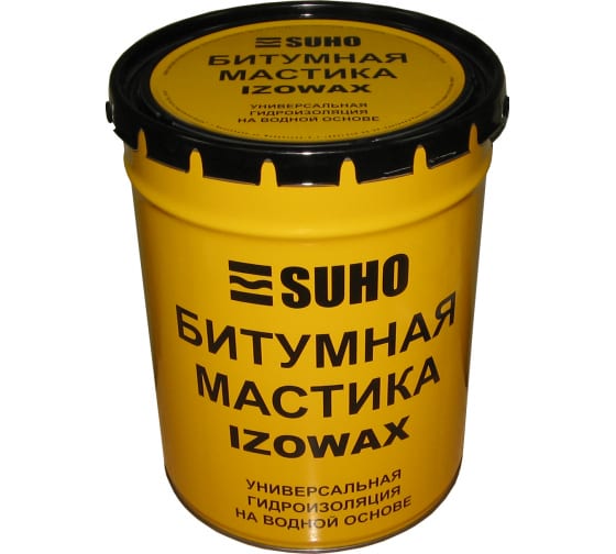 Битумно-гидроизоляционная мастика SUHO IZOWAX холодного применения 20 кг 0085 1