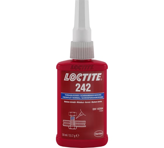 Резьбовой фиксатор средней прочности Loctite 242, 50 мл 1516473