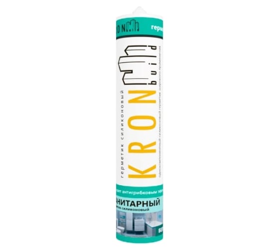 Силиконовый санитарный герметик Kronbuild белый 280 гр SSWOL